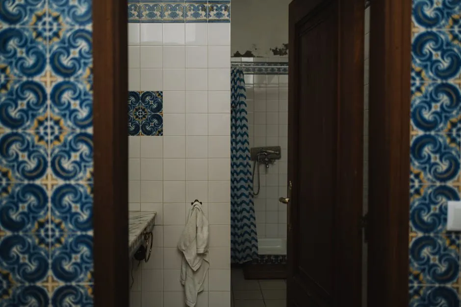 Salle de bain renovee, faience azulejo